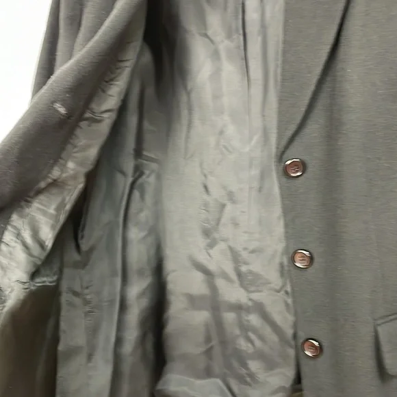 Vintage ST MICHAEL Mark & Spencer cashmere blend Blazer black classic - Picture 12 of 14